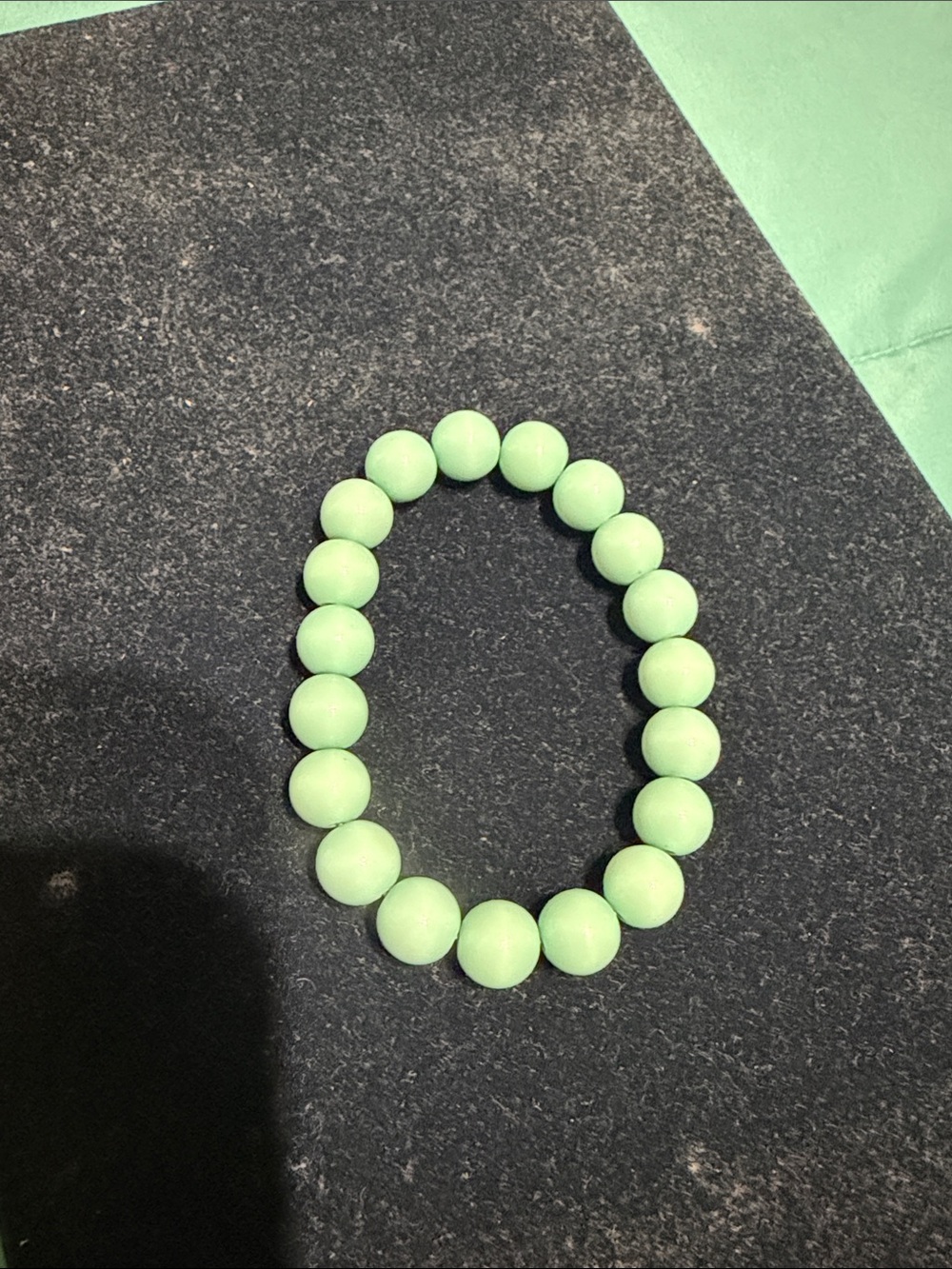 Mint Green Beaded Stretch Bracelet
